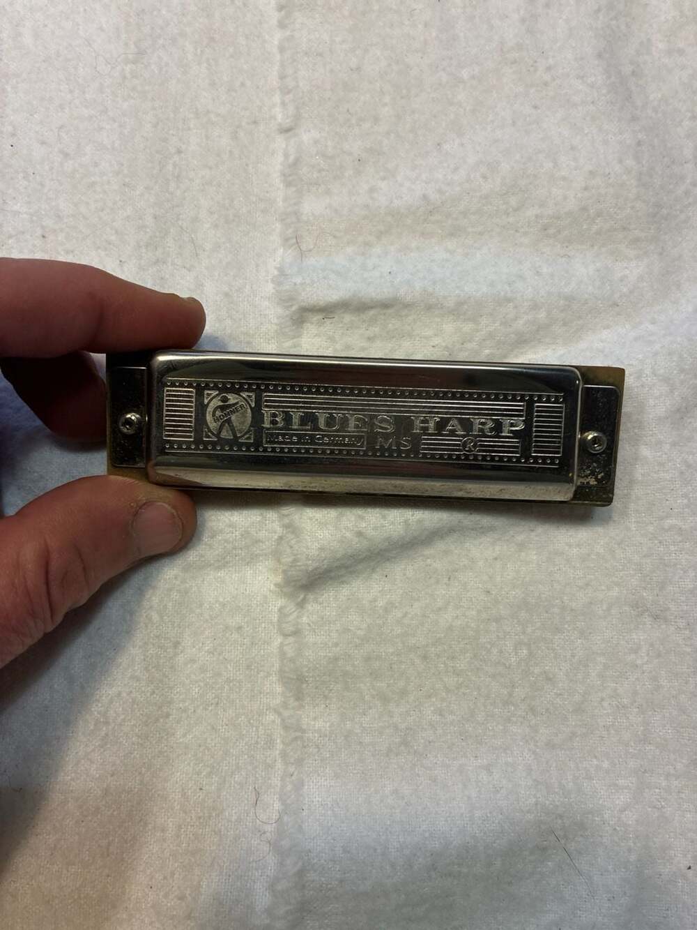 Hohner Blues Harp MS Diatonic Harmonica in Key of C with Case 532/20